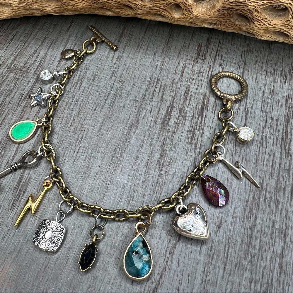 Handmade Multi-Color Charm Bracelet - Picture 2 of 10